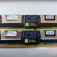 Kingston 2GB Kit (2 X 1GB) PC2-4200 DDR2 CL4 240P DIMM KTD-WS533/2G 9965286-091