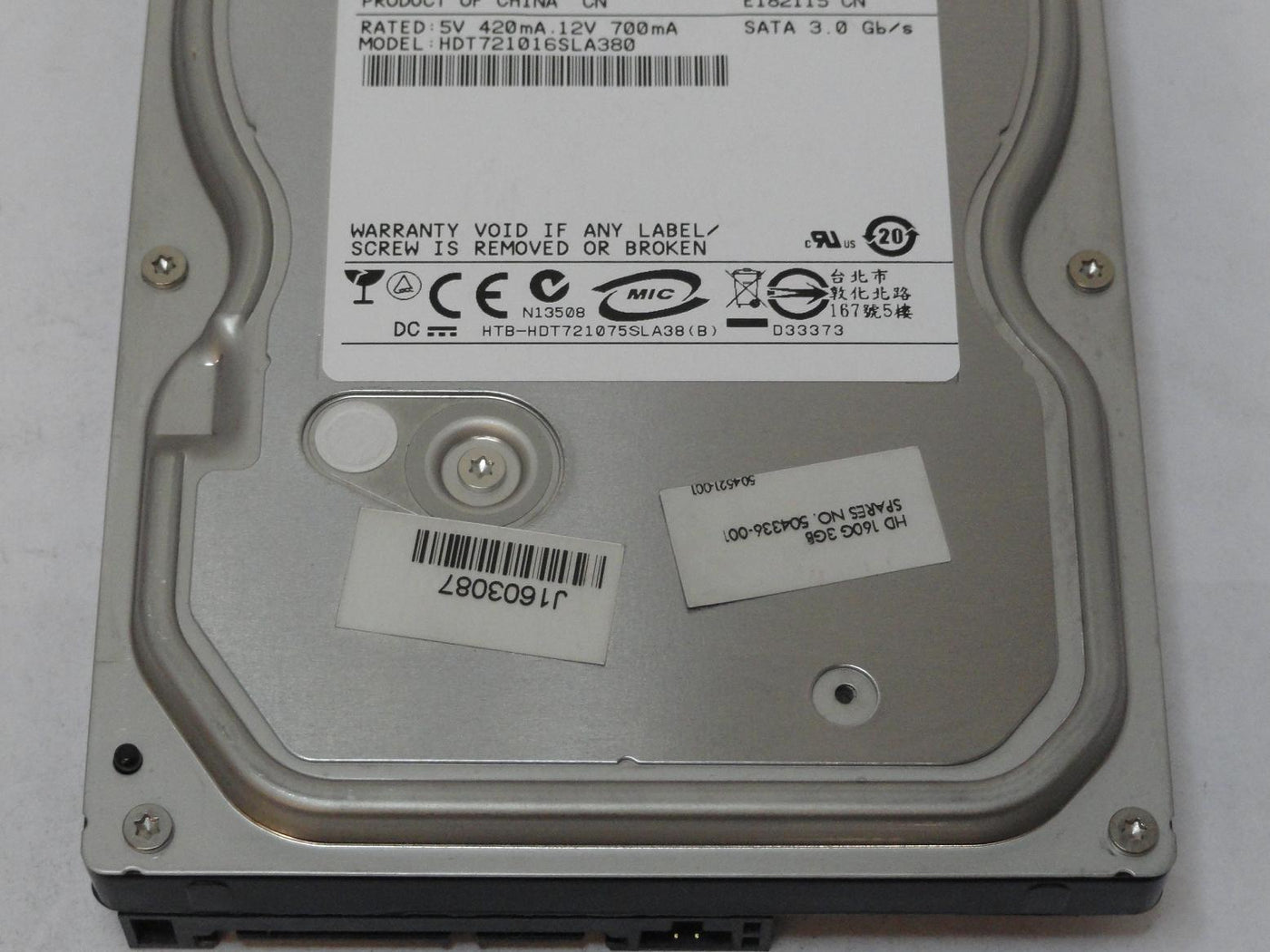 PR24451_0A38731_Hitachi HP 160GB SATA 7200rpm 3.5in HDD - Image3