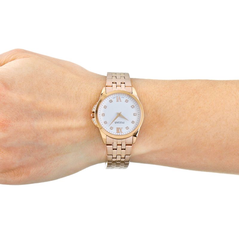 Pulsar Women's Analogue Quartz Stainless Steel Coated Watch ( PM2180X1 ) NEW