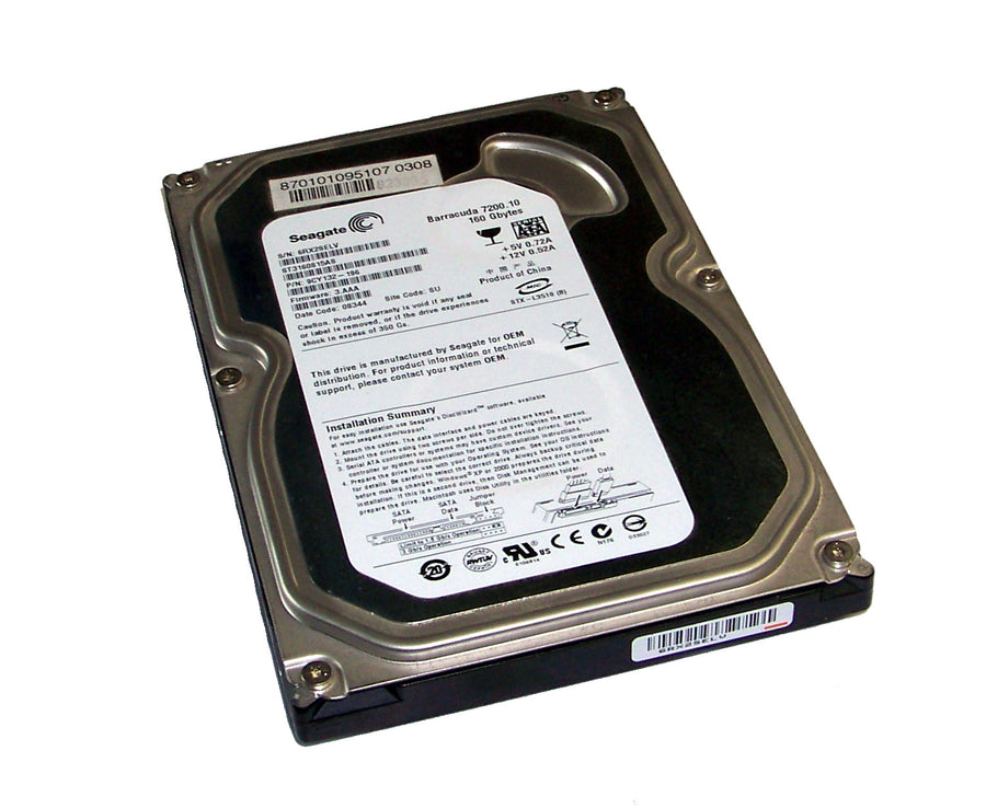 Seagate 160Gb 7200rpm SATA 3.5in Low Profile HDD ( 9CY132-196 ST3160815AS ) REF