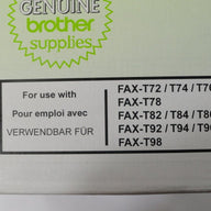 PC-72RF - Brother Twin-Pack Ribbon Refill Rolls For PC-70 Printer Cartridge - For Use Wit hFAX-T72/T74/T76/T78/T82/T84/T86/T92/T94/T96/T98. - NEW