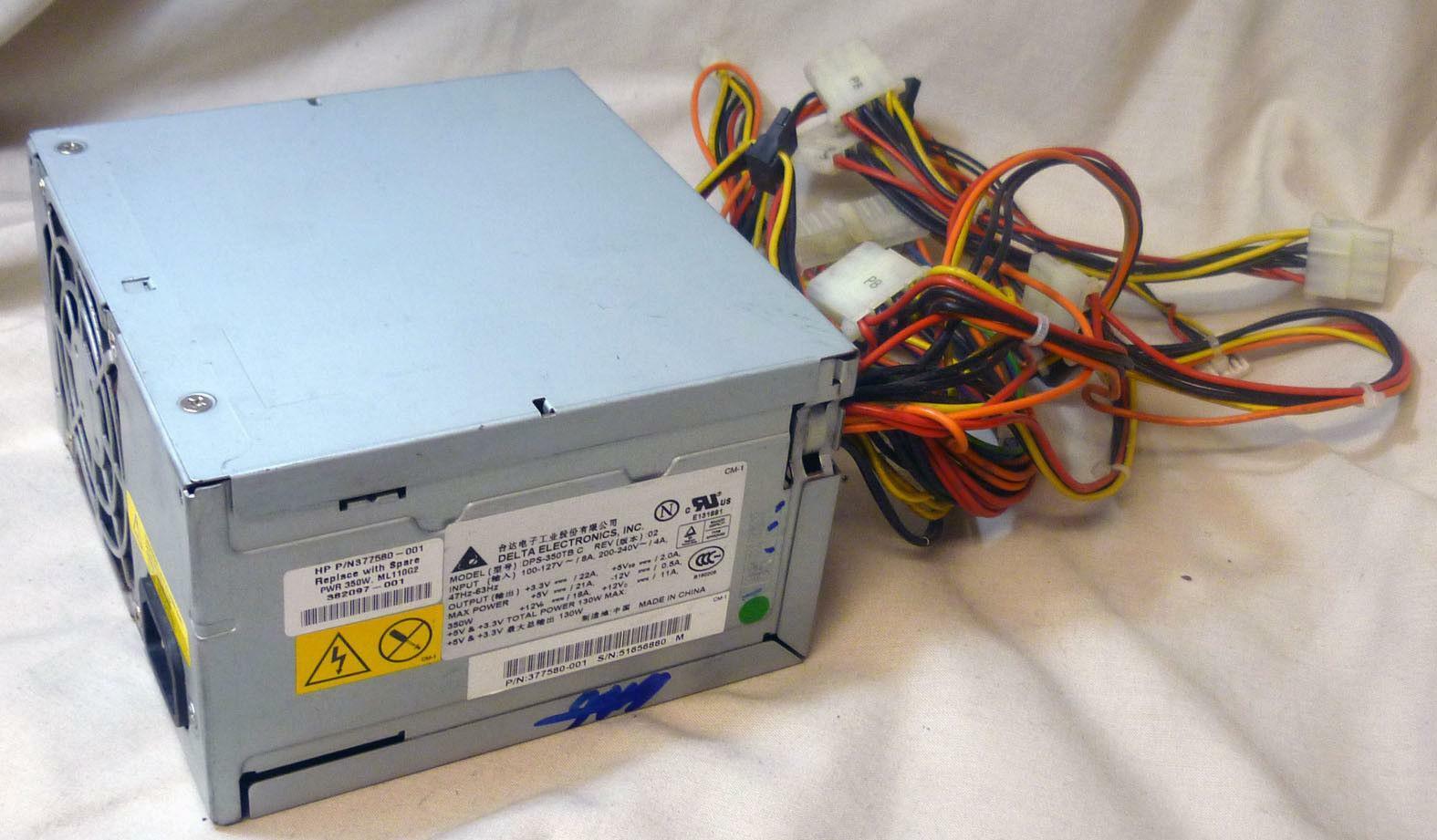 HP Delta Electronics 130W Power Supply ( DPS-350TB 377580-001 ) USED