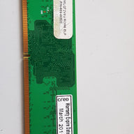 Transcend 1GB PC2-6400 DDR2-800MHz non-ECC Unbuffered CL5 240-Pin DIMM Single Rank Memory Module TS128MLQ72V8U