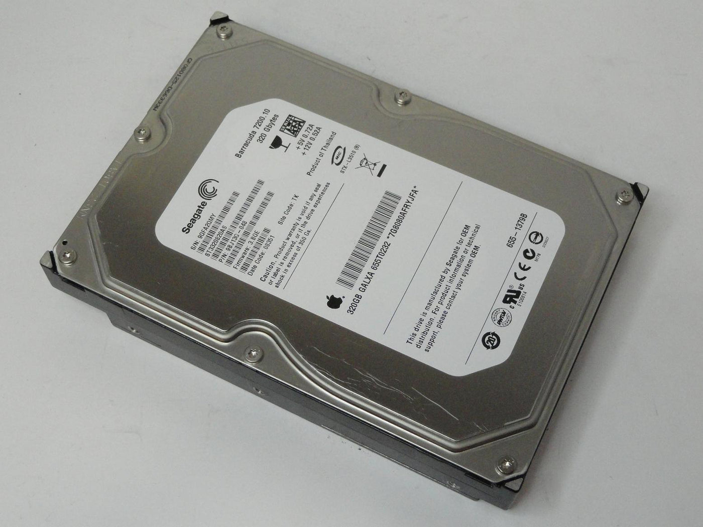 9BJ13G-048 - Seagate Apple 320GB SATA 7200rpm 3.5in HDD - Refurbished