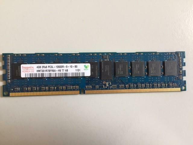 Hynix 4GB PC3-10600 DDR3-1333MHz ECC Registered CL9 240-Pin DIMM ( HMT351R7BFR8A-H9 ) REF