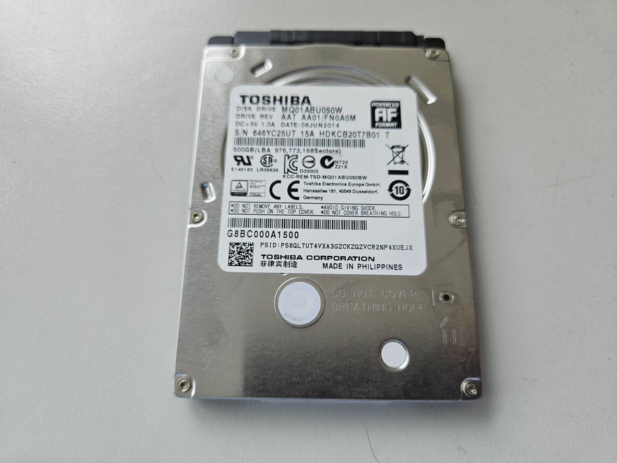 Toshiba 500GB 5400RPM SATA 2.5in HDD ( MQ01ABU050W ) REF