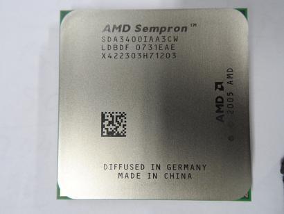 SDA3400IAA3CW - AMD Sempron 3400+ 1.80GHz AM2 CPU - USED