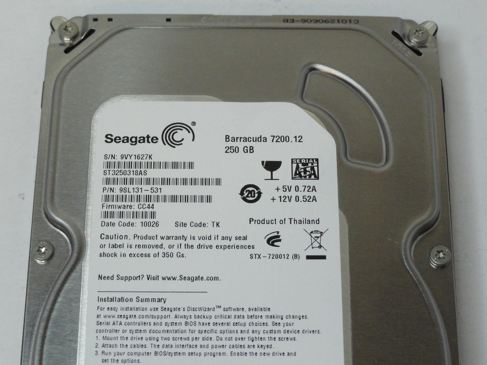 PR25123_9SL131-531_Seagate 250GB SATA 7200rpm 3.5in HDD - Image3