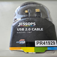 Jessops USB 2.0 Cable - A to B Mini 1.8M ( JESSOPSUSB2.0 ) NEW