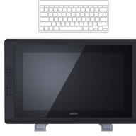 Wacom Cintiq 22HD Touch Creative Pen Display with accessories ( DTH-2200 ) NEW
