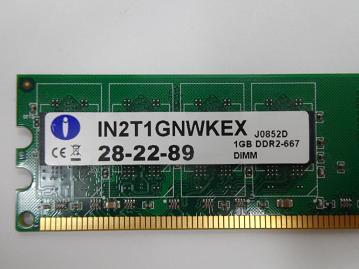 Integral 1GB PC2-5300 DDR2-667MHz Ram ( IN2T1GNWKEX ) REF