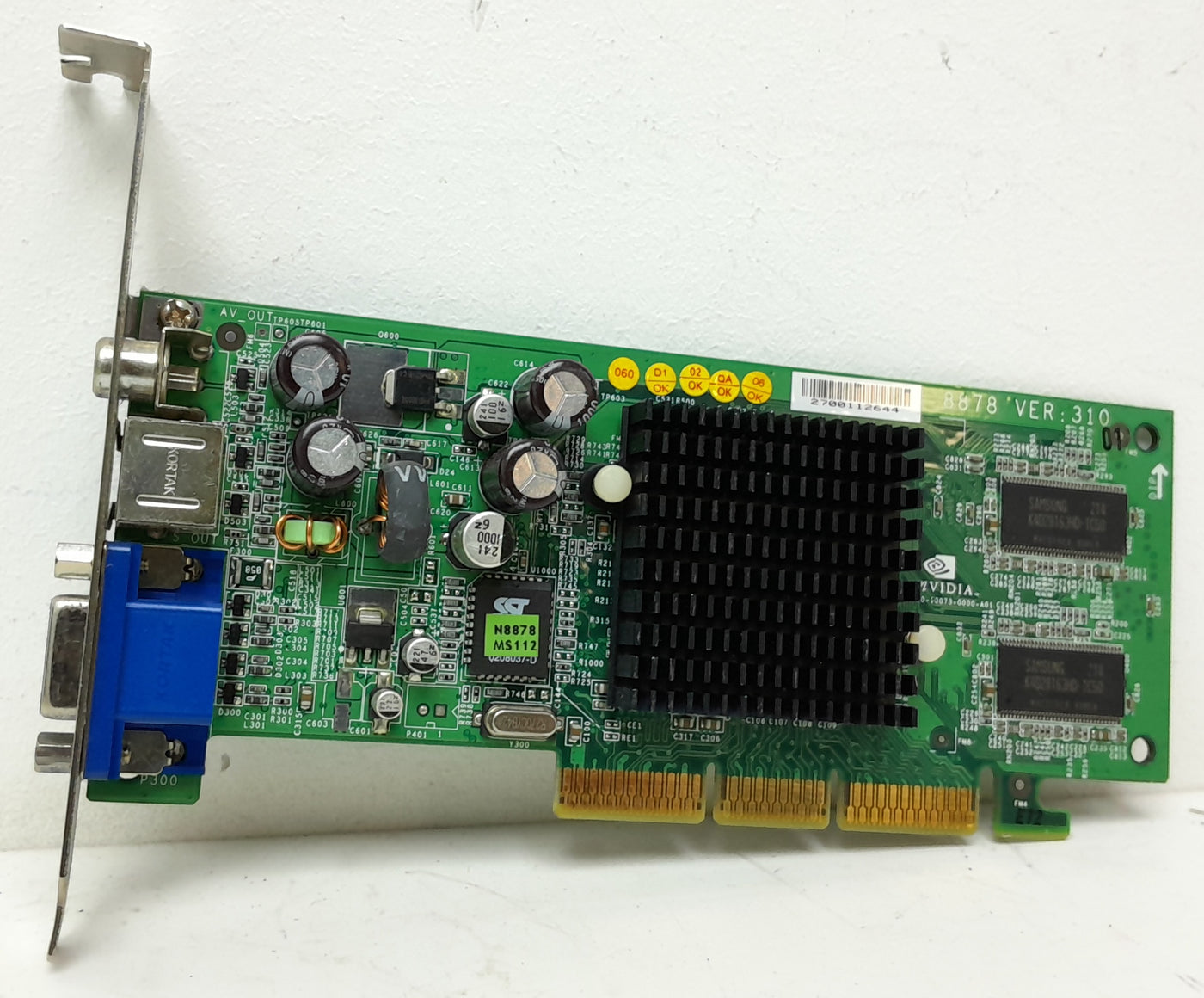 HP MSI GeForce4 64Mb AGP VGA Graphics Card ( MS-8878 5187-1742 ) USED