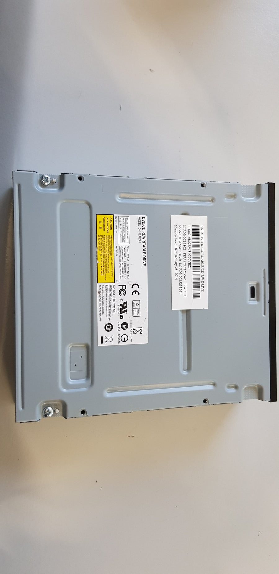 Liteon / Lenovo 16x DVD/CD SATA Internal Re-Writable Drive (DH-16AESH12B 0C19802 71Y5545 0025213061)