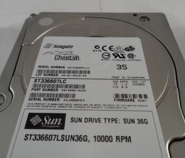 PR12078_9V4006-057_Sun/Seagate Cheetah 36Gb SCSI Drive Sun 10K - Image2
