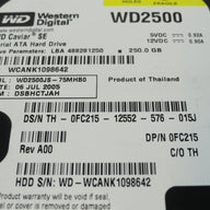 PR20857_WD2500JS-75MHB0_Western Digital Dell 250Gb SATA 7200rpm 3.5in HDD - Image2