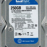 Western Digital 250Gb SATA 3.5" 7200rpm HDD ( WD2500AAKS-61L9A0 ) REF