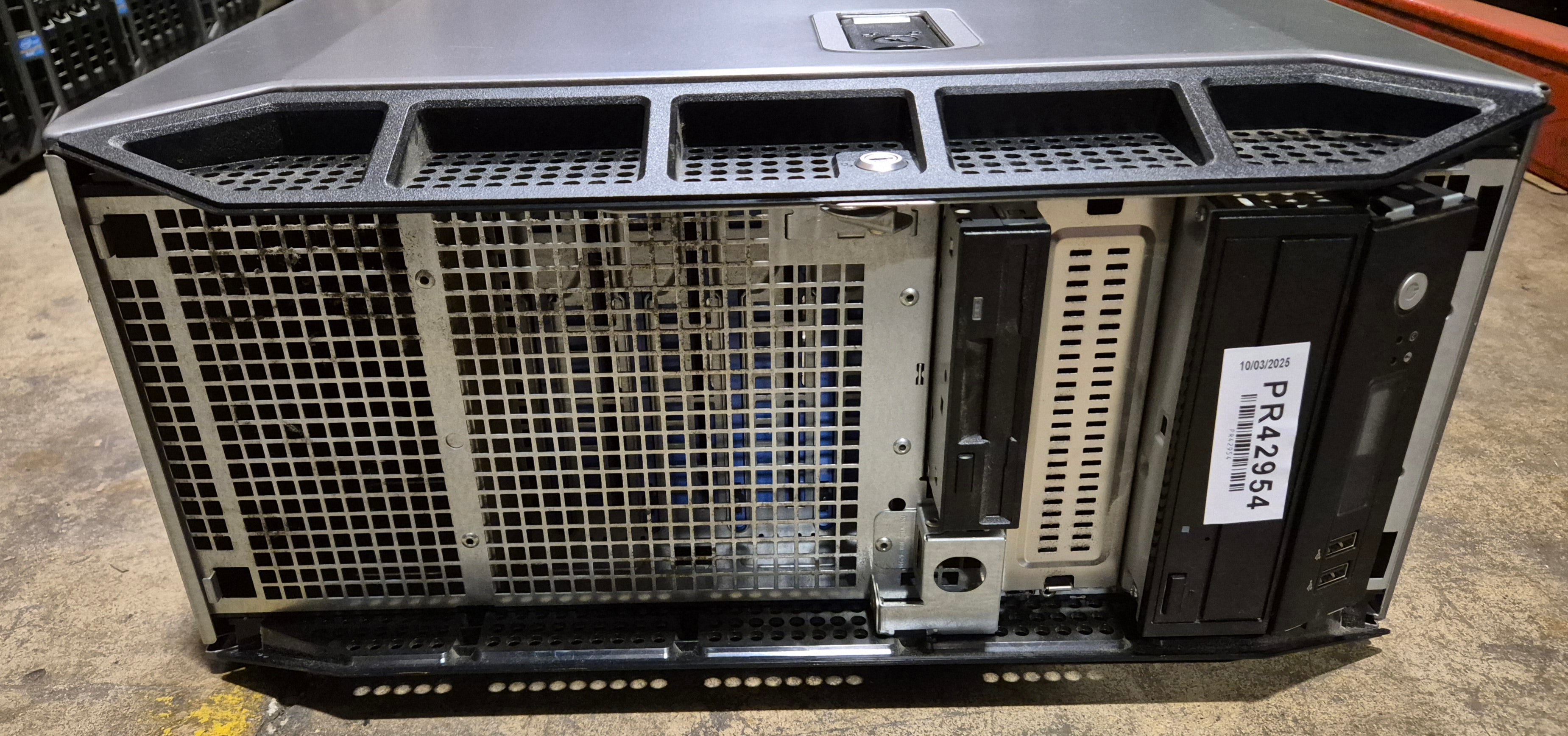 Dell PowerEdge T300 2GB RAM Xeon X3323 2.5GHz NO HDD NO OS WinSVR 2008 COA ( MMU ) USED missing front plastics 