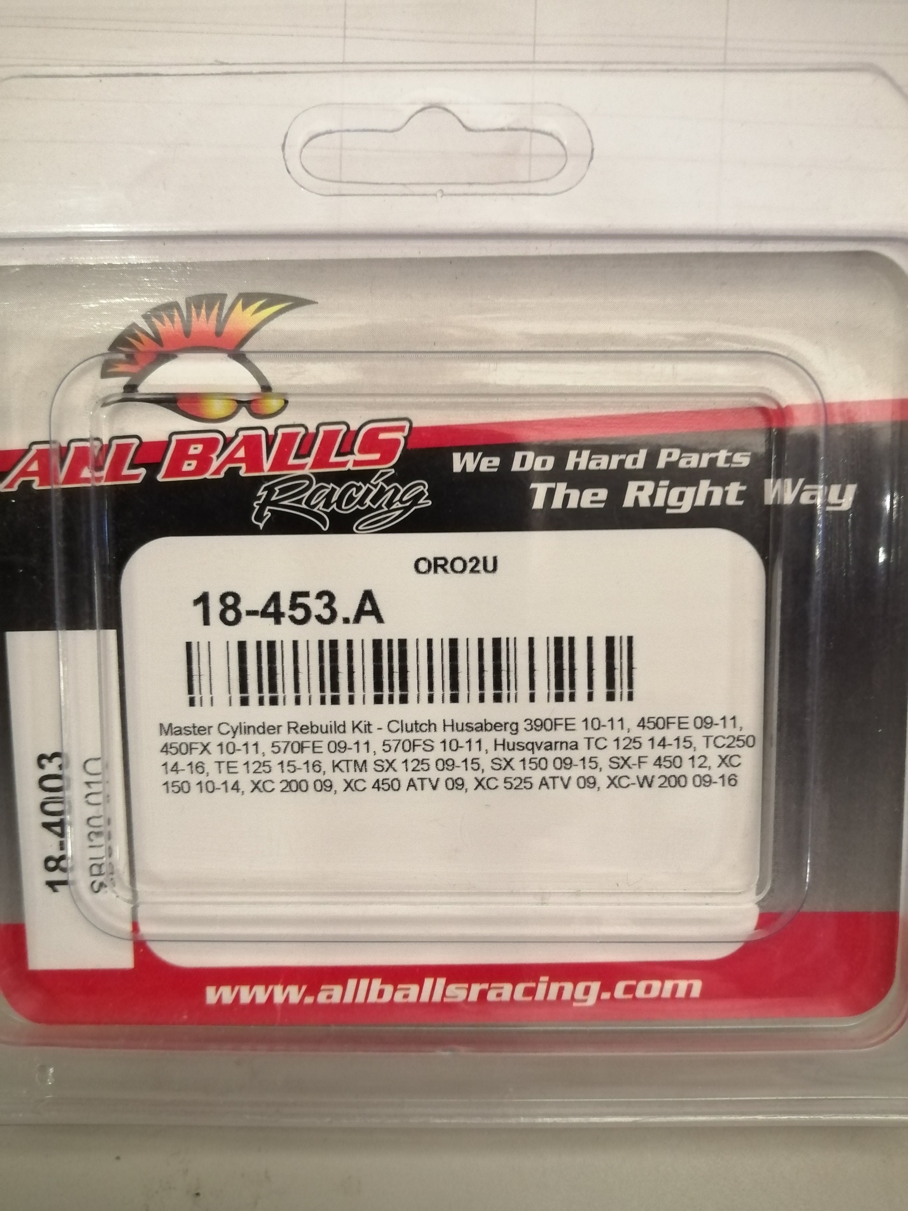 ALL BALLS CLUTCH MASTER CYLINDER REPAIR KIT FITS KTM SX 150 09-15 (18-453.A NEW )