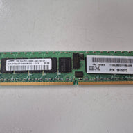 Samsung IBM 1GB DDR2-400MHz PC2-3200 ECC Reg CL3 240-Pin DIMM ( M393T2950BG0-CCC 38L5093 ) REF