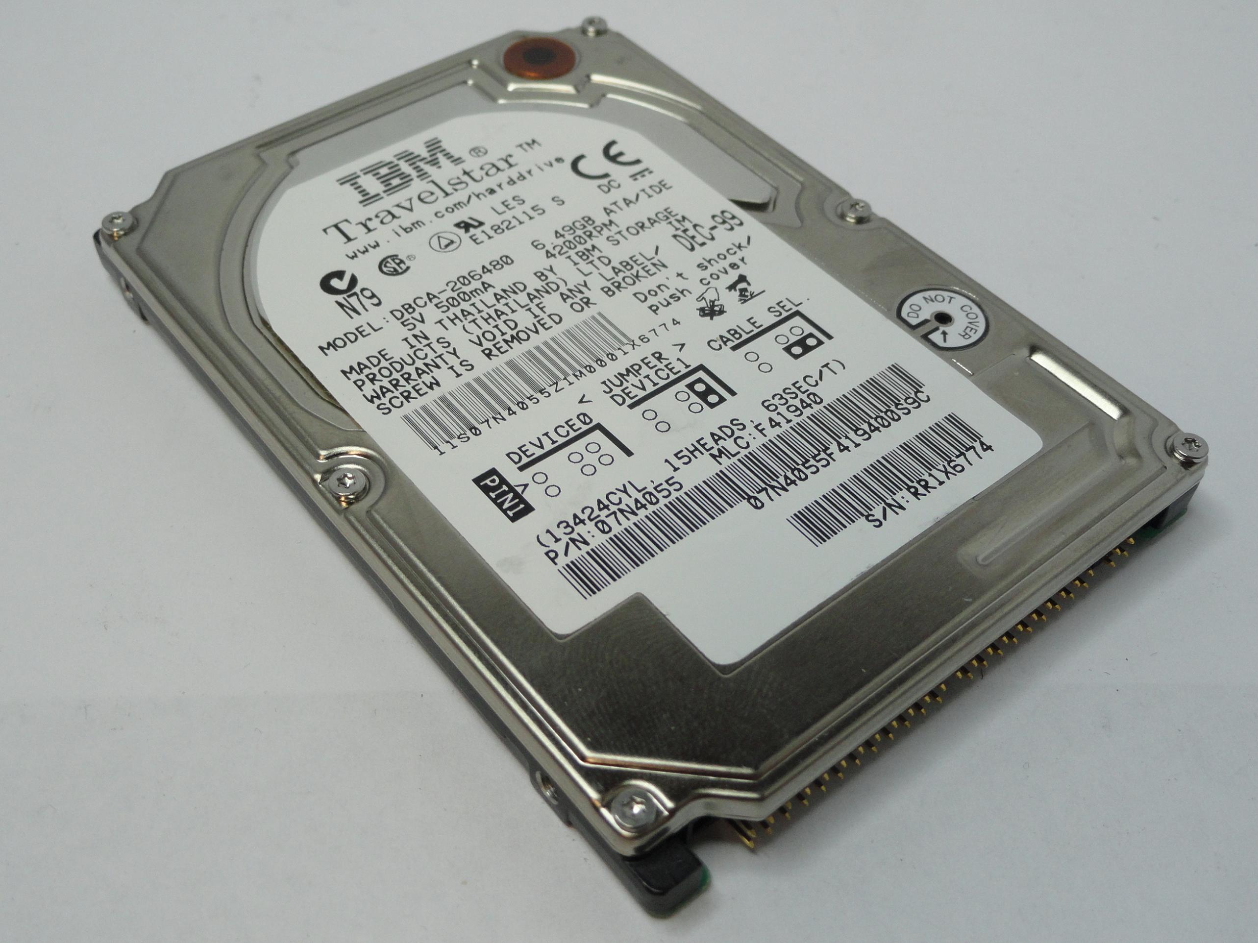 PR19105_07N4055_IBM 6.5Gb IDE 4200rpm 2.5in HDD - Image2
