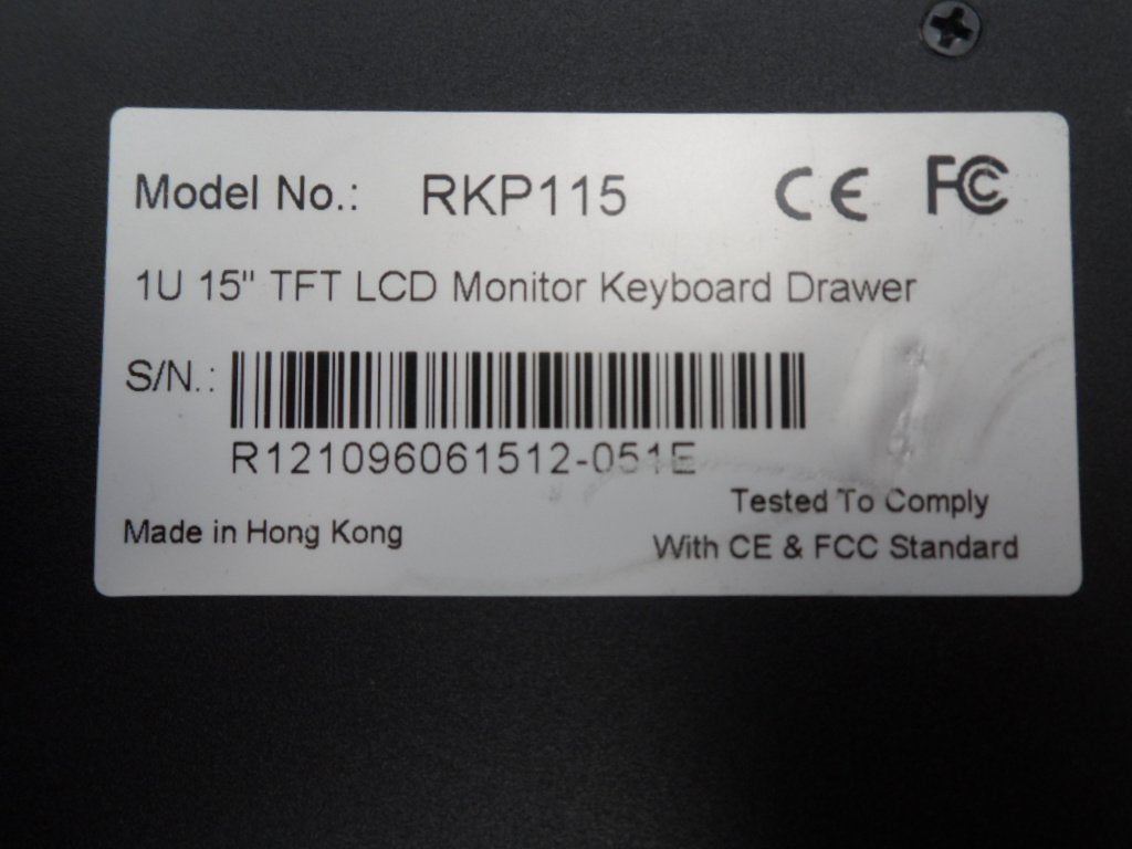 RKP115 1U 15'' TFT LCD Monitor Keyboard Drawer ( RKP115 RKP115    Generic )