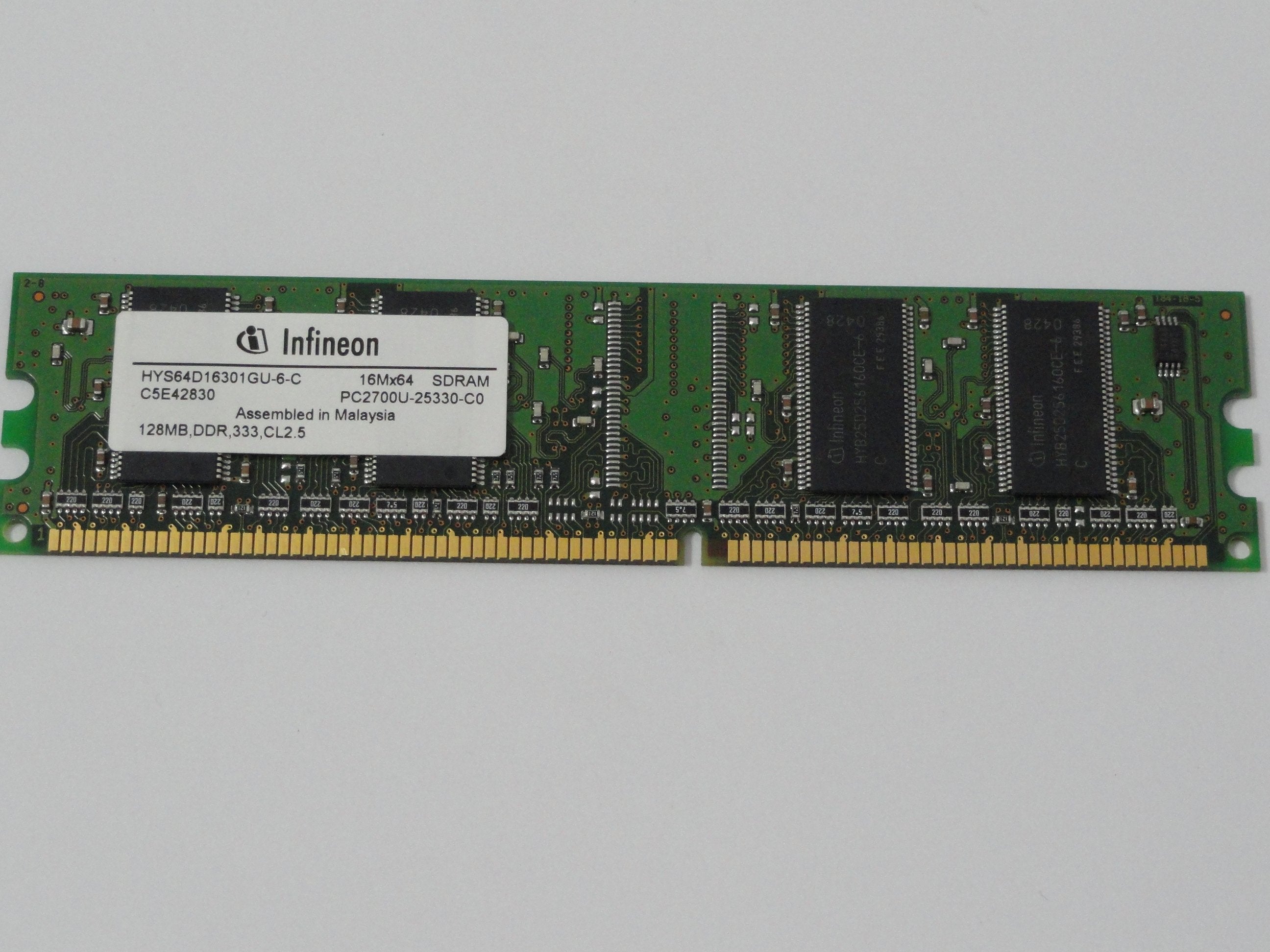 PR01682_HYS64D16301GU-6-C_Infineon,128MB DDR PC2700 333MHz 16Mx64 - Image2