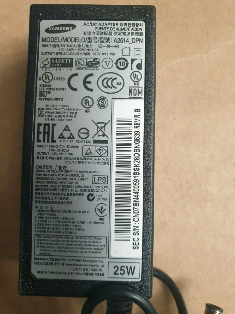 SAMSUNG AC/DC Adaptor 14V 1.79A (A2514 USED)