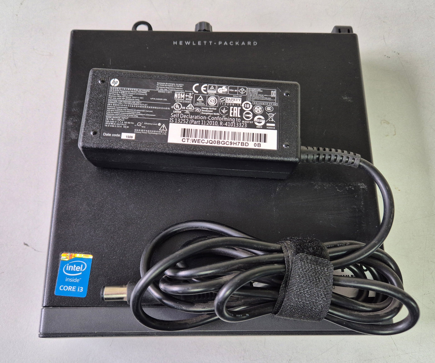 HP EliteDesk 800 G1 Desktop Mini 120GB SSD 4GB RAM i3-4160T 3.1GHz NO OS w/ adapter ( L9W49ET#ABU ) USED
