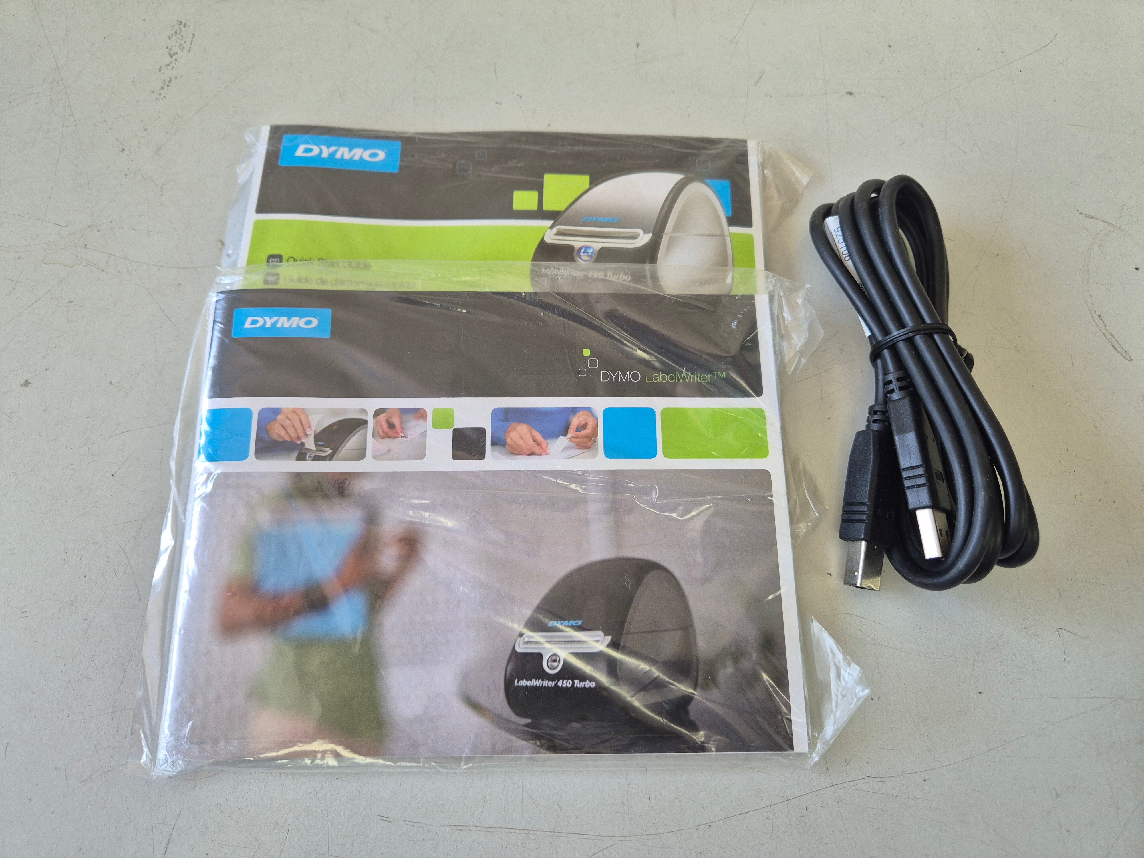Dymo LabelWriter 450 Turbo Label Printer NO PSU - w/ usb cable ( 1750111 ) USED
