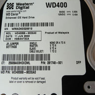 Western Digital Compaq 40Gb IDE 7200rpm 3.5in HDD ( WD400BB-60DGA0 281748-001 ) REF