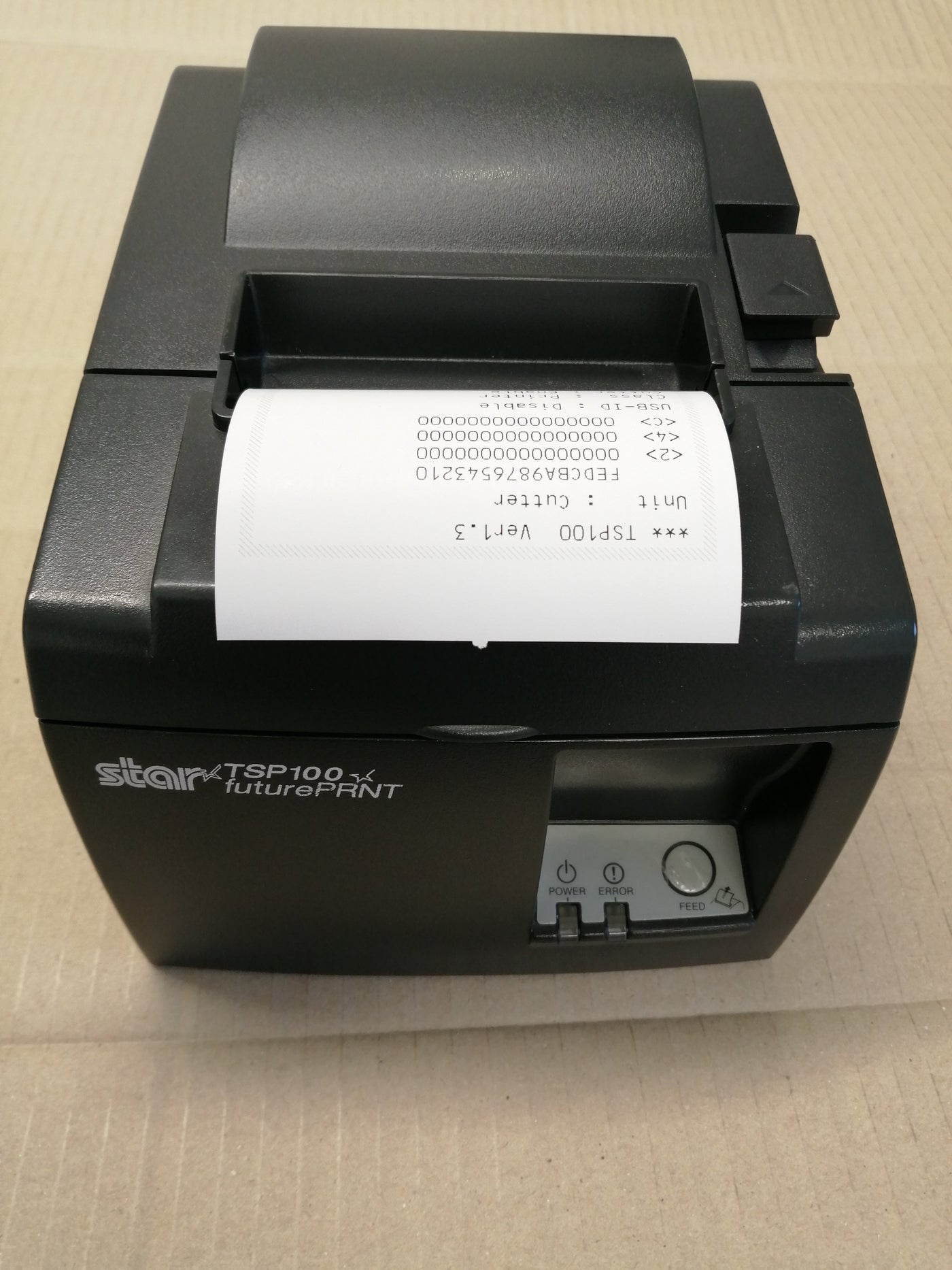 STAR  TSP100 THERMAL RECEIPT PRINTER, WITH USB PORT ( ( 143U USED )