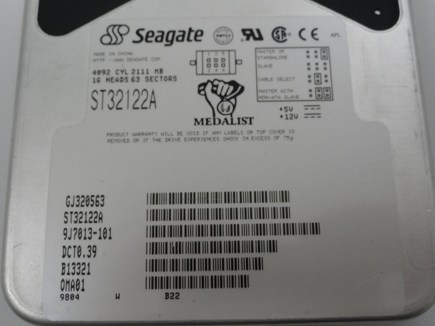 PR18681_9J7013-101_Seagate 2.1Gb IDE 3.5in 5400rpm Hard Drive - Image2