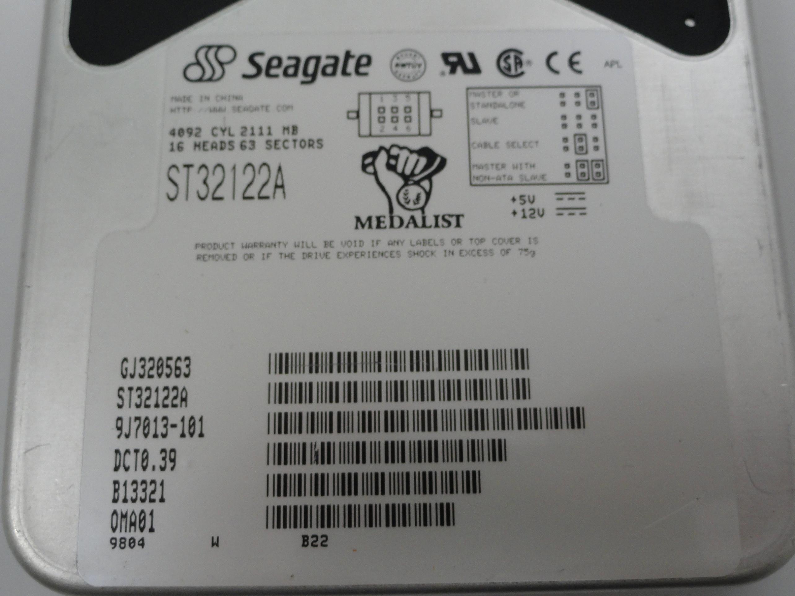 PR18681_9J7013-101_Seagate 2.1Gb IDE 3.5in 5400rpm Hard Drive - Image2