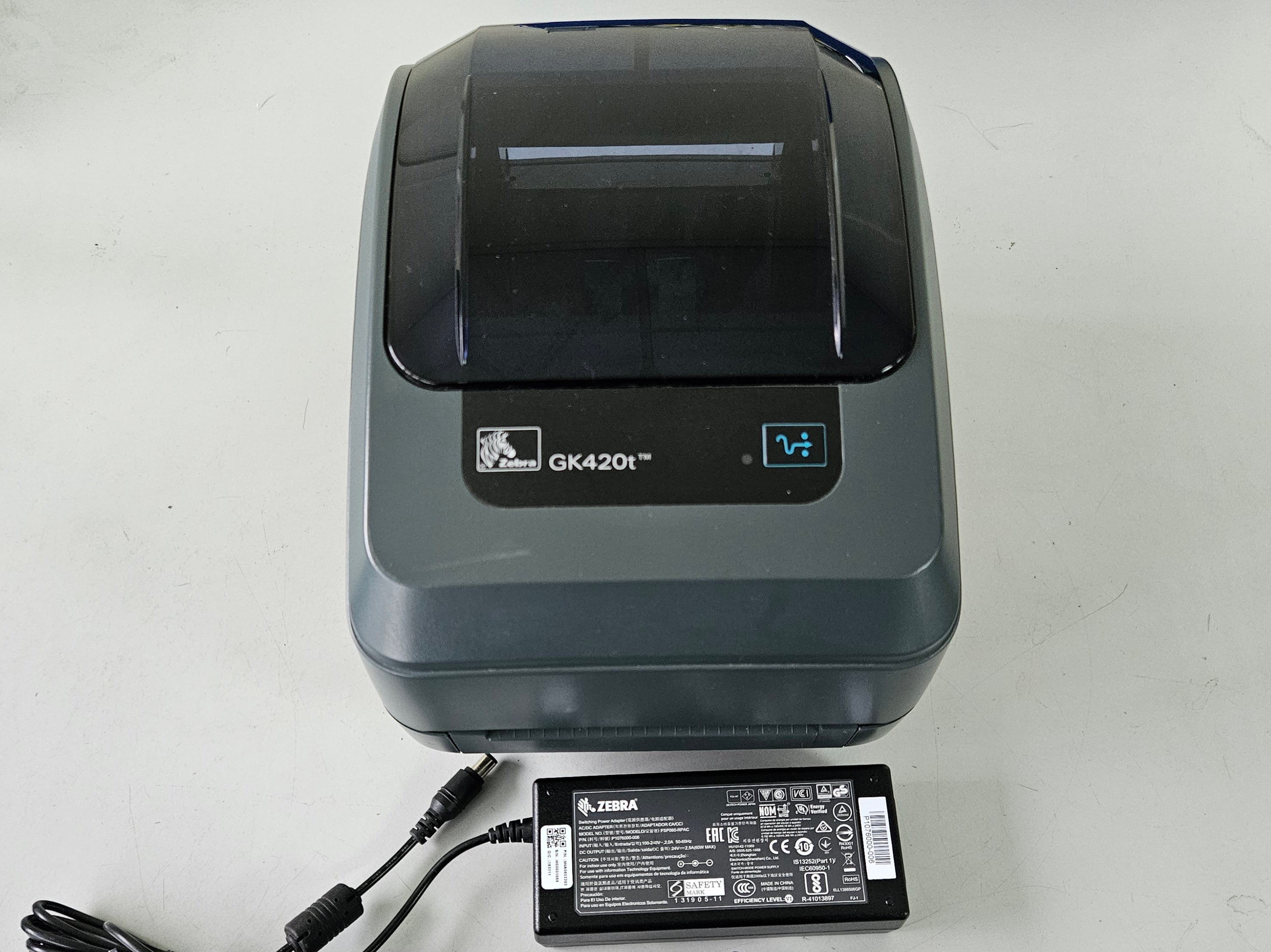 Zebra GK420t Thermal Transfer Label Printer with PSU ( GK42-102520-000 ) USED