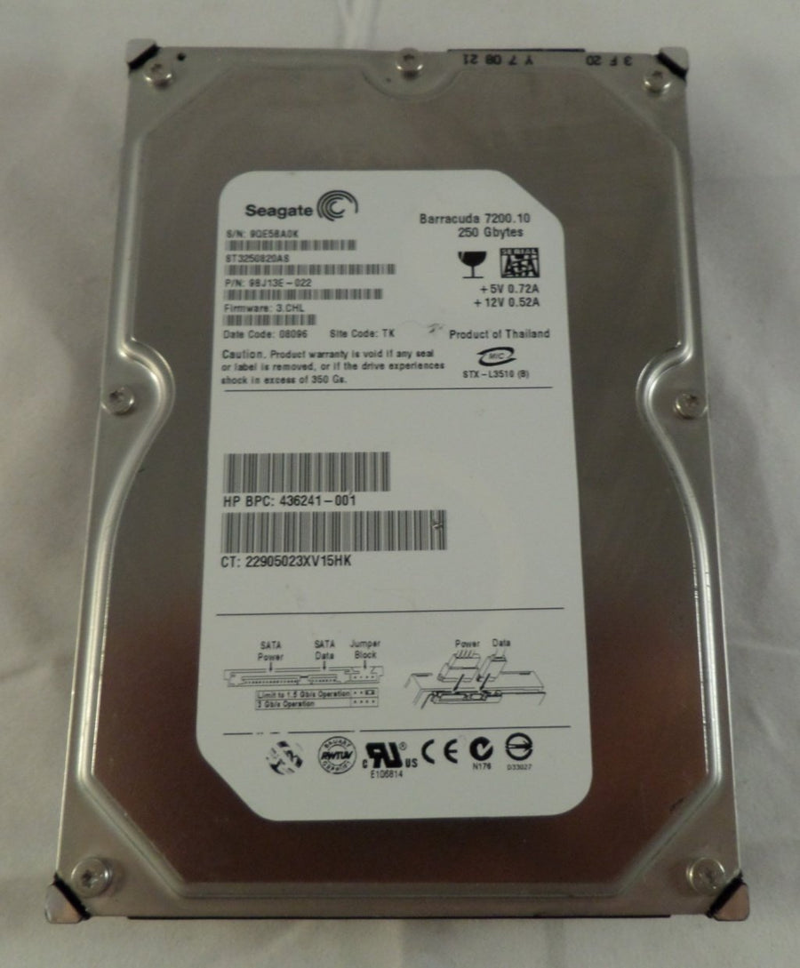 PR05948_9BJ13E-022_Seagate HP 250GB 7200rpm 3.5in HDD - Image2