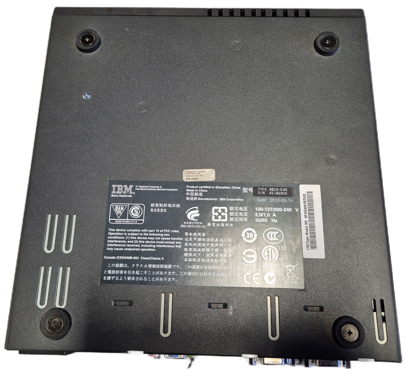 IBM POS Desktop 160GB HDD 2GB RAM Intel Celeron 1GHz NO OS ( 4810-E40 ) USED