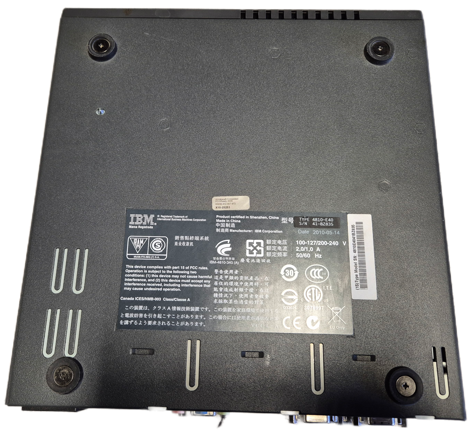 IBM POS Desktop 160GB HDD 2GB RAM Intel Celeron 1GHz NO OS ( 4810-E40 ) USED