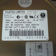 Fujitsu 4.3GB IDE 5400RPM 3.5" HDD ( MPE3043AE CA05743-B97100AL ) REF