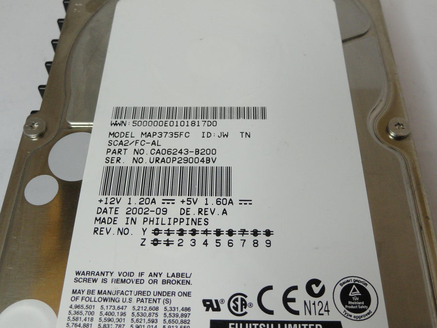 CA06243-B200 - Fujitsu 73Gb Fibre Channel 10Krpm 3.5in HDD - USED