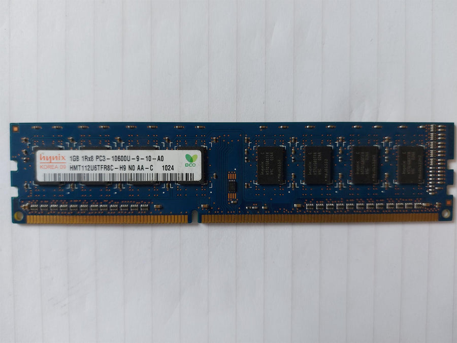 Hynix/HP 1GB PC3-10600 DDR3-1333MHz non-ECC Unbuffered CL9 240-Pin DIMM Single Rank Memory Module (HMT112U6TFR8C-H9 497156-D88)