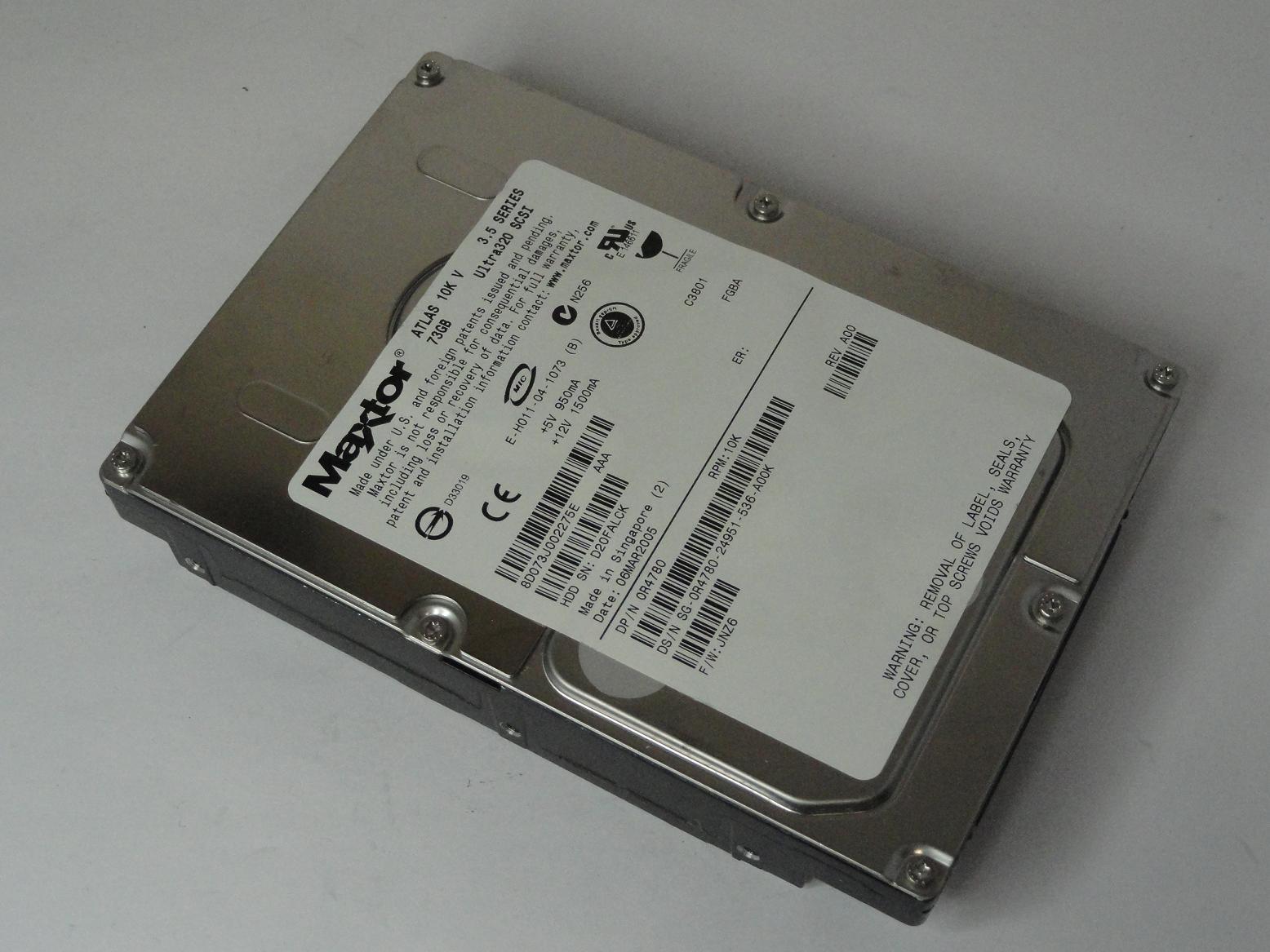 PR19291_8D073J0_Maxtor Dell 73Gb SCSI 80 Pin 10Krpm 3.5in HDD - Image3