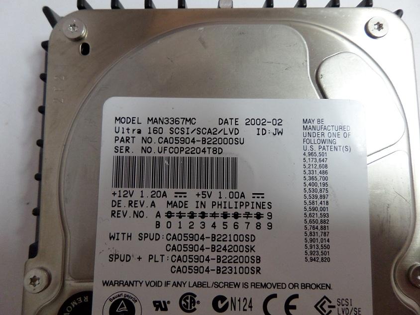 PR03946_3900065-02_Sun/Fujitsu, 36Gb SCSI 80PIN Ultra160 With Sun Cad - Image2