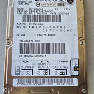 Fujitsu HP 40GB 5400RPM ATA-100 2.5in HDD W/ TRAY ( CA06377-B74400C3 MHT2040AS 336471-002 ) REF