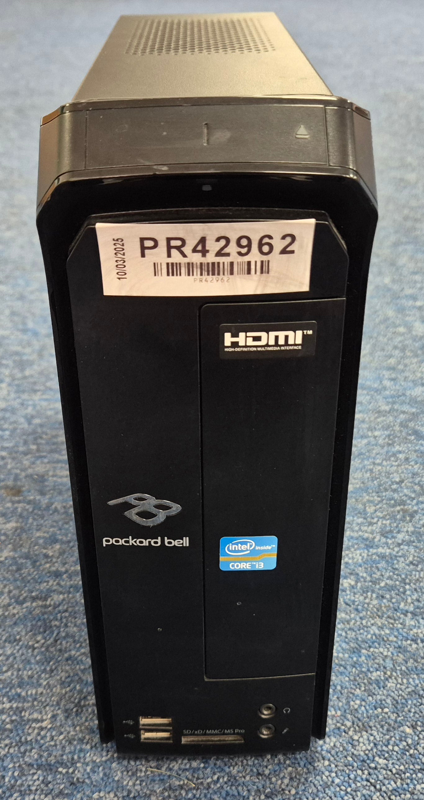 Packard Bell iMedia S2870 500GB HDD DVD 8GB RAM i3-3220 3.3GHz Win10 PC ( iMdS2870_Hc ) USED