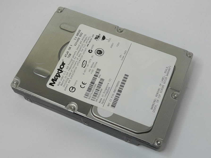 Maxtor NEC 73GB SCSI 80 Pin 10Krpm 3.5in HDD ( 8D073J0 6927780100 ) USED