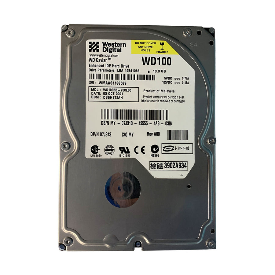 Western Digital Dell 10Gb IDE 7200rpm 3.5in HDD ( WD100BB-75CLB0 07J313 ) REF