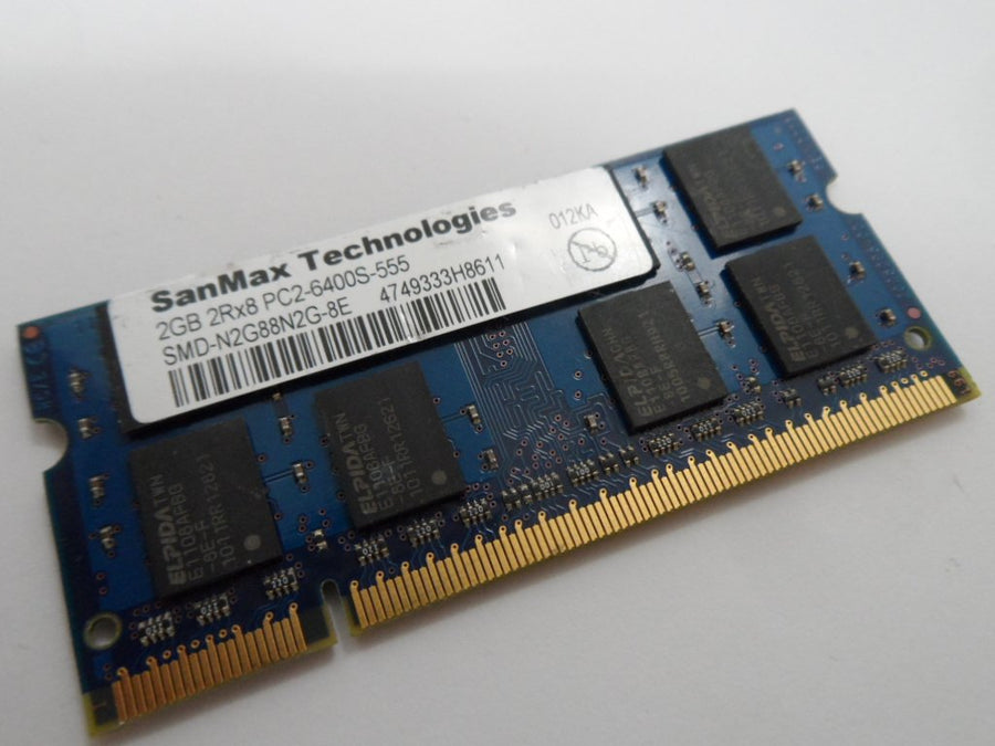 PR24027_SMD-N2G88N2G-8E_SanMax 2Gb PC2-6400 SODIMM - Image2