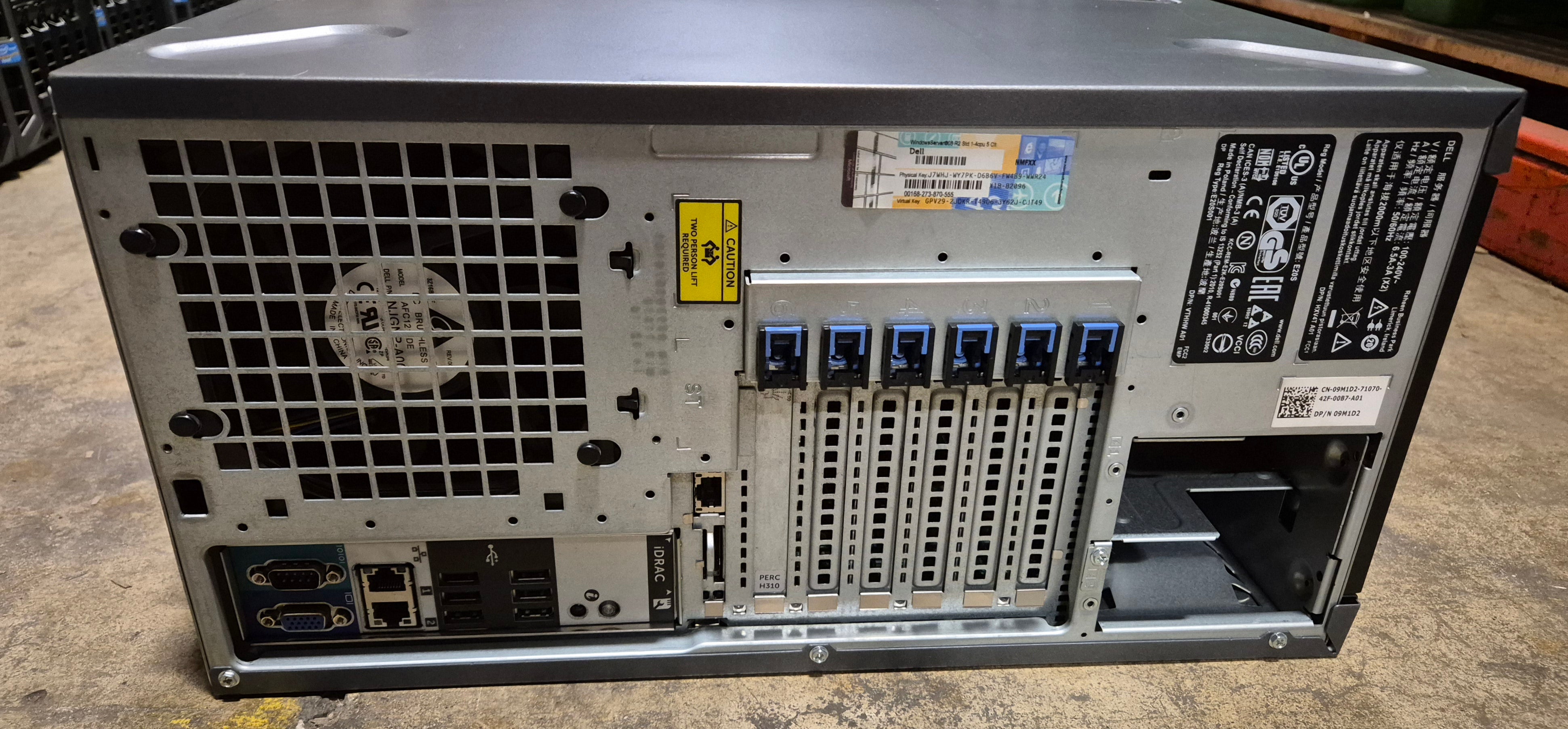 Dell PowerEdge T320 Xeon E5-2403 1.80Ghz NO RAM/HDD/OS DVD NO PSUs WinSVR 2008 COA ( E20S ) USED