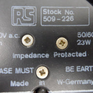 RS AC Brushless Cooling Fan Black 240V 50/60Hz 23W - Impedance Protected ( 509-226 ) USED