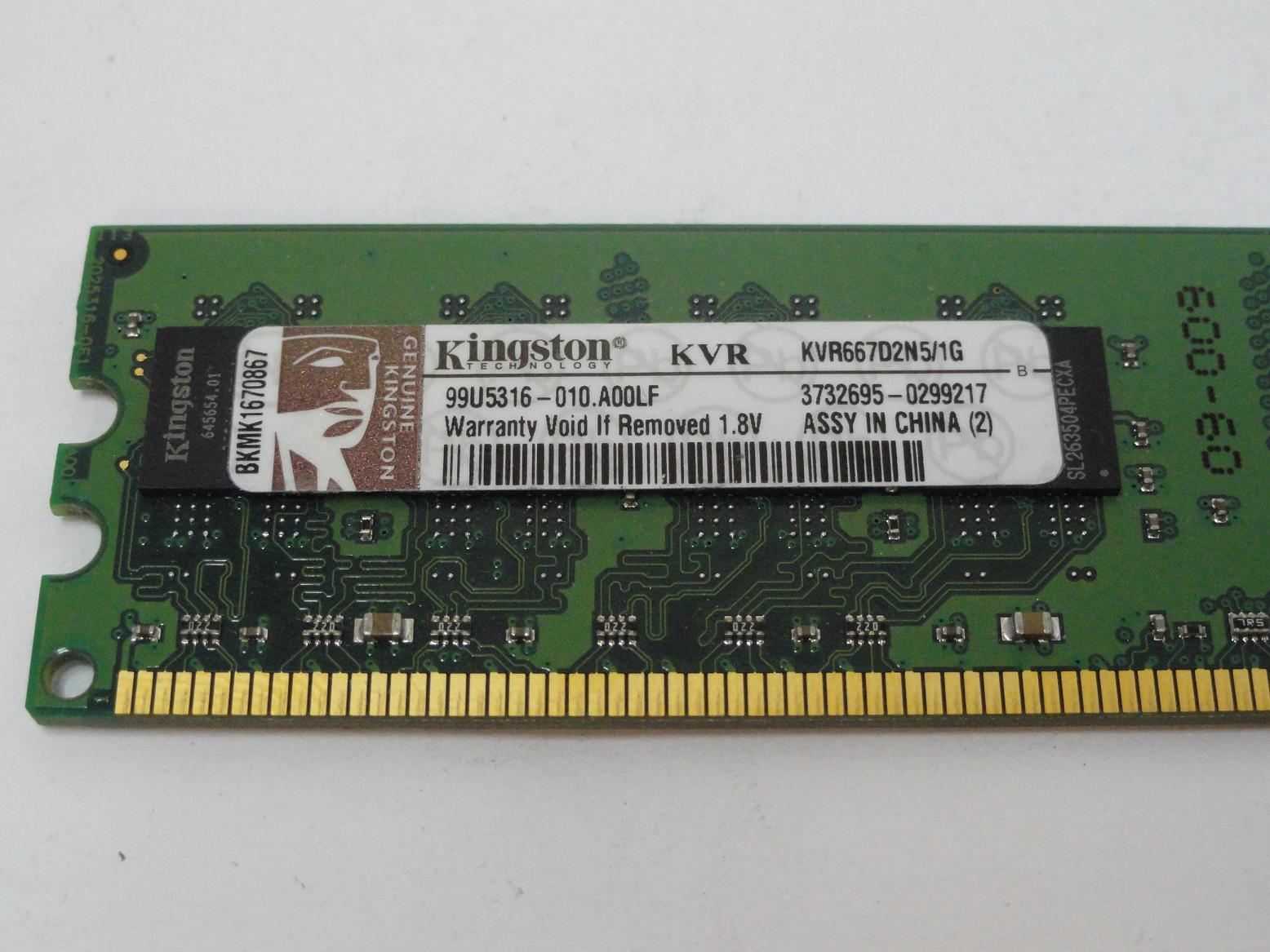 PR25490_99U5316-010.A00LF_Kingston 1GB PC2-5300 DDR2-667MHz DIMM RAM - Image3